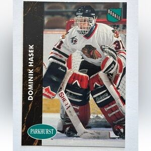 💗3/$9💗 Dominik Hasek 1991/92 Parkhurst Legend Rookie RC Hockey Card